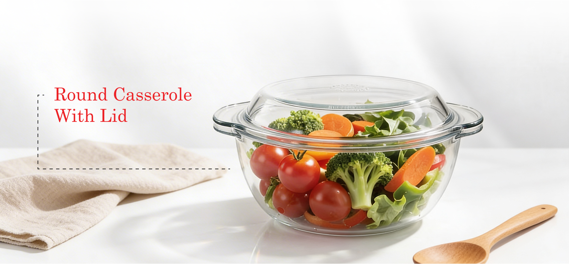 Round casserole with lid