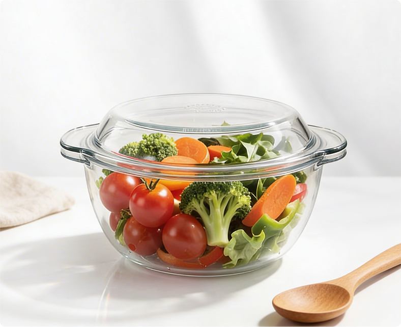 Round casserole with lid